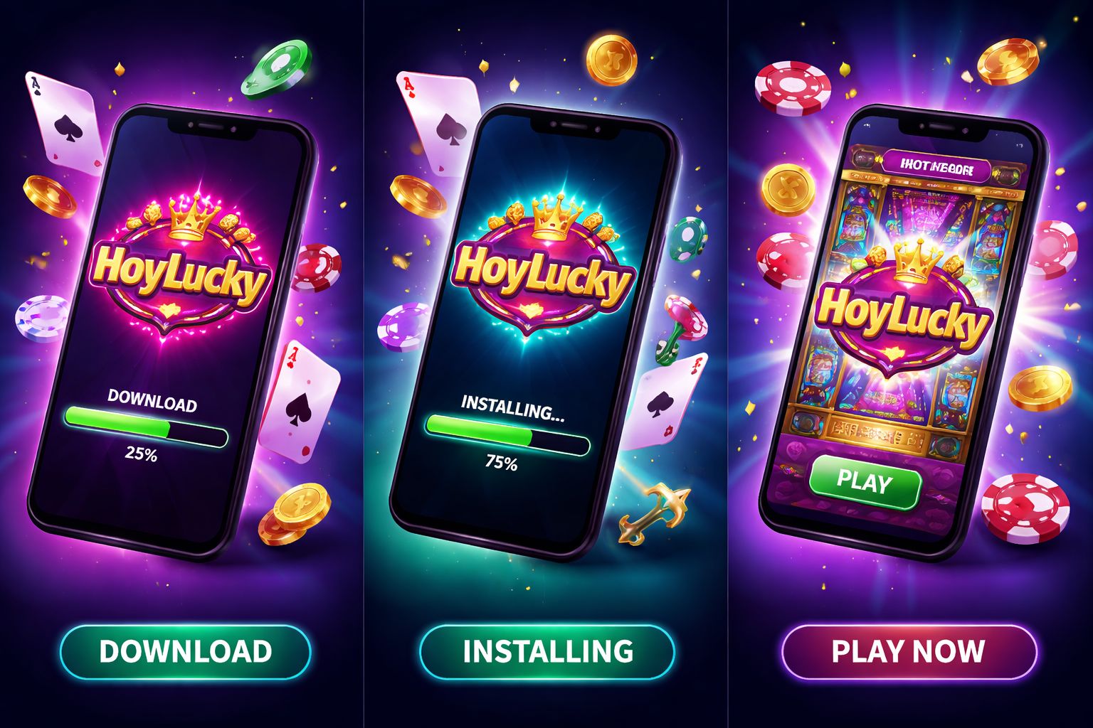 Guía paso a paso para instalar la app móvil HoyLucky en México